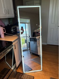 LED Light up floor mirror