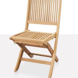 Teakman Vintage Teak Folding Chairs Pair