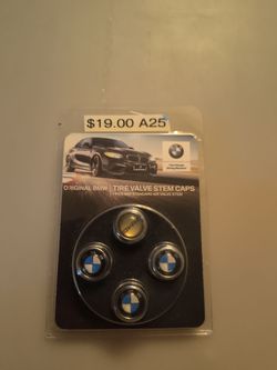 $12 NEW BMW TIRE VALVE STEM CAPS