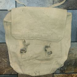 CANVAS MESSENGER BAG (LIGHT CANVAS) - 15" (NEW/NEVER USED)