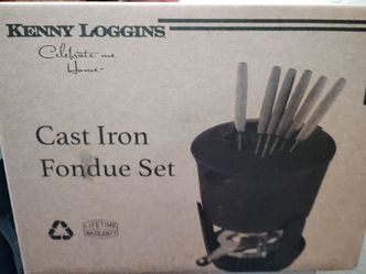 Kenny Loggins Cast Iron Fondue Set