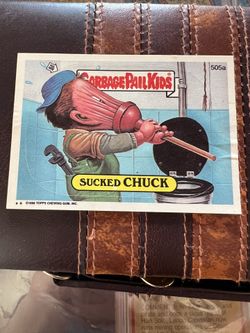 Garbage Pail Kids Card Sucked Chuck #505a