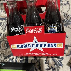 LA Dodgers Coke Bottles 