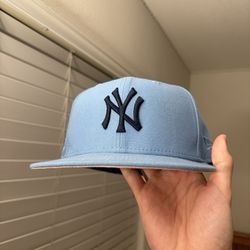 New york yankees baby blue fitted 7 3/8