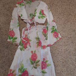 Swimsuit Cover Up Skirt and Top - Paid $60 - Worn Once


