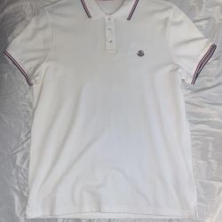 Moncler White Polo  Shirt (brand New)