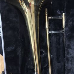 Trombone with case