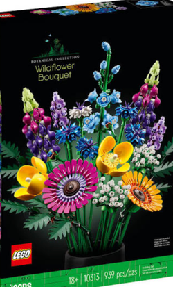 Wildflower bouquet & Botanical Lego set without Box.