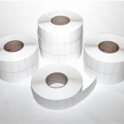 Thermal Transfer Shipping Labels, 2in. x 1 in, White, 5500 per Roll (8 Rolls)