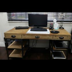 World Market Wood & Metal Teagan Desk