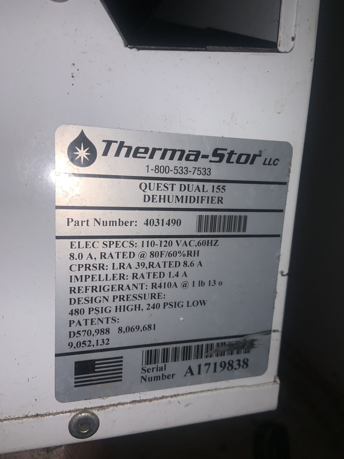 Quest Dual 155 Dehumidifier for Sale in Fontana, CA OfferUp