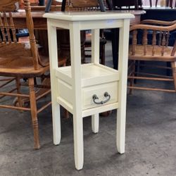1 Drawer Side End Table Nightstand 