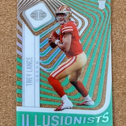 2021 Illusions Trey Lance Rookie Illusionists Clear Acetate