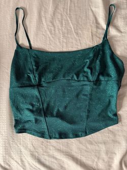 Diamond emerald green top