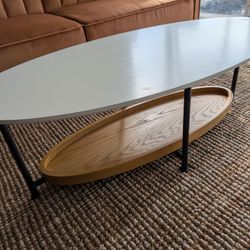 Blandford Coffee Table - White/Natural Wood