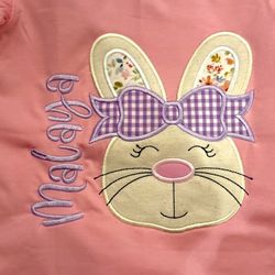 Valentine’s Day Kids Bunny With Name Embroidery