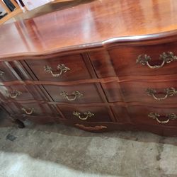 Dresser With Mirror and Night Stand