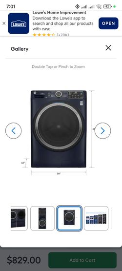 Lavadora GE, washing machine  5.3u ft