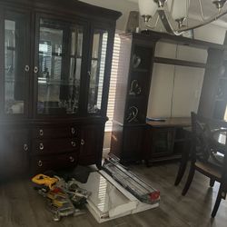 Furniture , Dining Table, China , Tv Stand With Shelves$100 Each