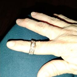 A Ring Of 925 With Gold Size 7 Women's Ring