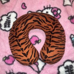Tiger Print Neck Pillow 