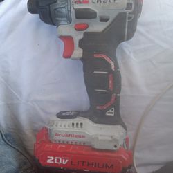Porter Cable 1/4in Impact Drill With 20V Lithium Battery 