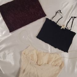 Women thin Strap Crop Tops  An Suede Tunic top 