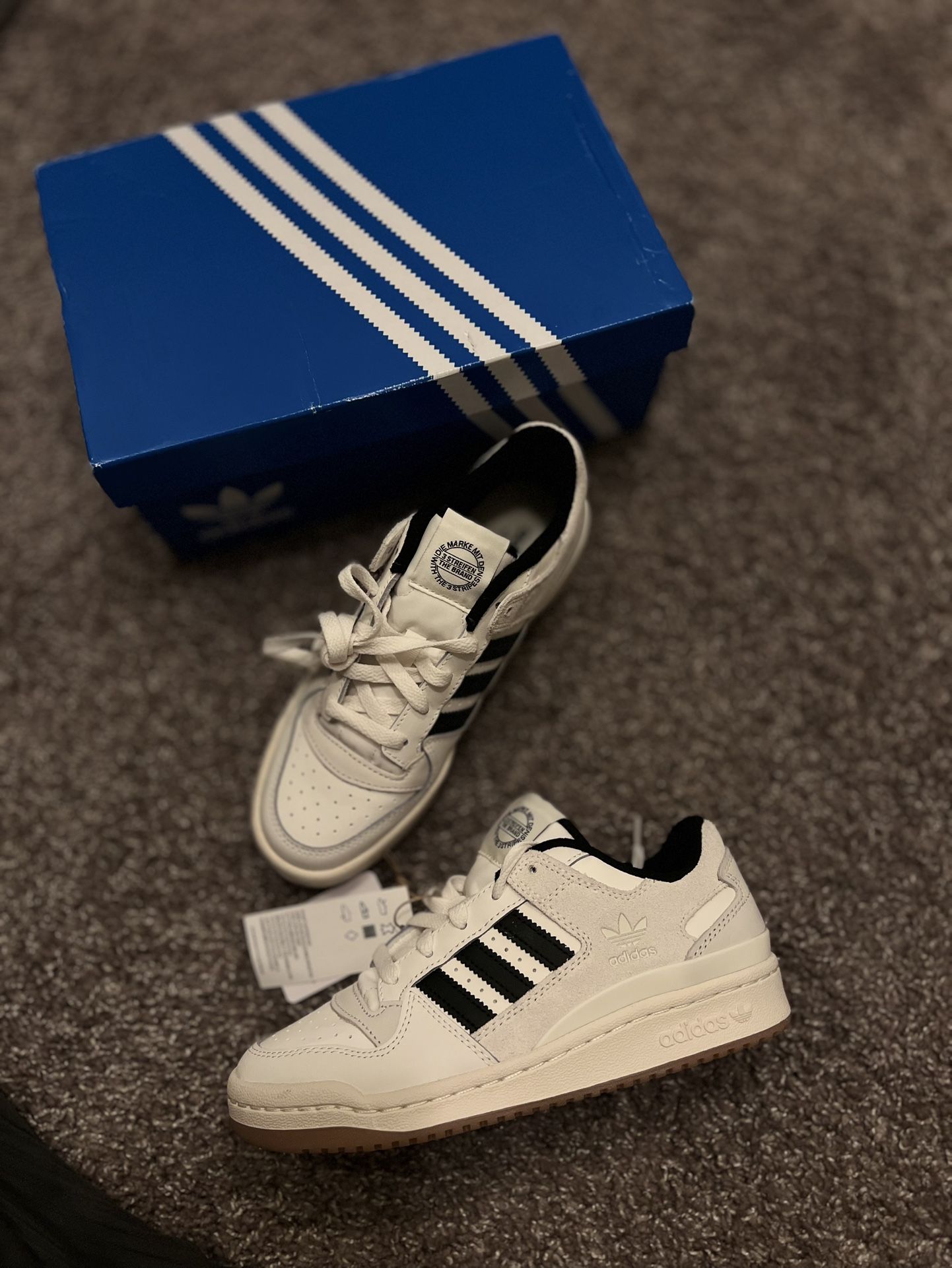 Womens adidas Forum CL Low Athletic Shoe - Cloud White / Black / Cream White