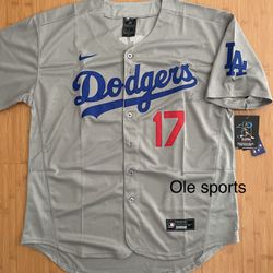 Dodgers Jersey Gray 