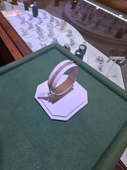 14k white gold bangel 1.68k  diamonds