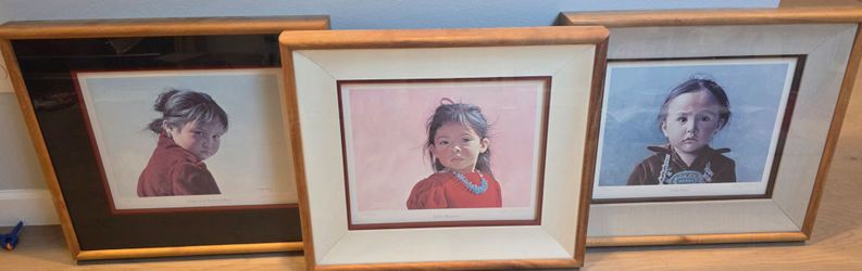 George Molnar Signed Prints - Little Girl From Gallup, Little Blossom, Little Miss, $90 each