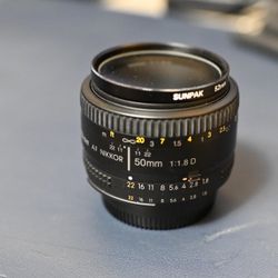Nikon AF Nikkor 50mm 1.8 Lens