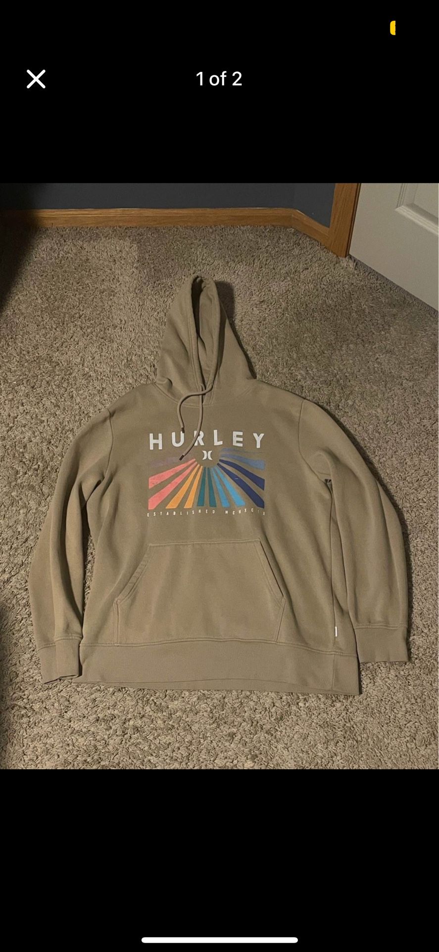 Hurley Sweatshirt Size XL.