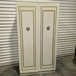 Vintage Metal Wardrobe Cabinet