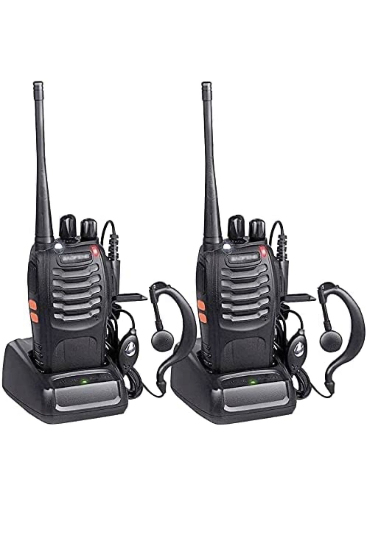Baofeng BF-888S Ham Two Way Radio, Walkie Talkie with Rechargeable Battery  Headphone Wall Charger Long Range 16 Channels (2 Pack) for Sale in Garden  City P, NY OfferUp