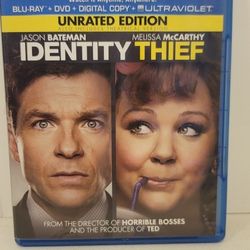 $5 BLU RAY MOVIE. IDENTITY THIEF. BLU RAY  ONLY. NO DIGITAL. $5 OR TRADE FOR A MOVIE TITLE I DO NOT ALREADY OWN.