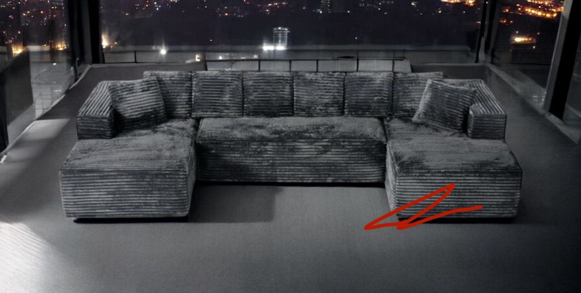 New! Luxurious Soft Touch Sofa Sectional! QUEEN SLEEPER!
