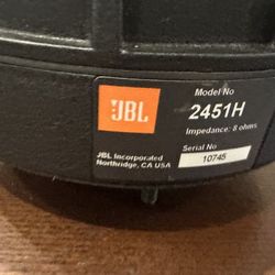 JBL 2451H 1.5" High Frequency Compression Driver