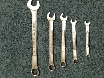 6 point SAE Craftsman U S.A. wrenches