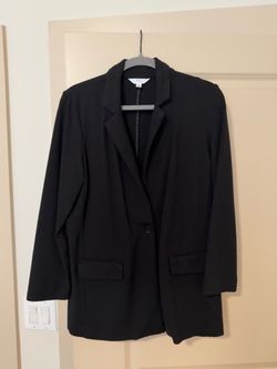 Time & Tru Black Open-Front Blazer – Size Small