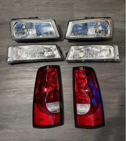 2003-2006 silverado full taillight and headlight assembly