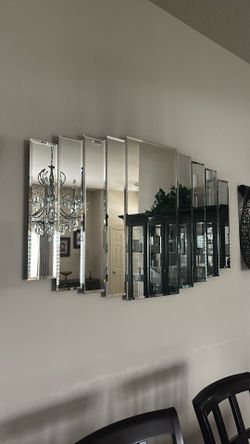 Vintage Paneled Mirror (chip Present)
