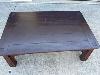 Western style solid wood coffee table $29