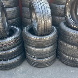 215/50R17 MICHELIN A SET OF FOUR USED TIRES