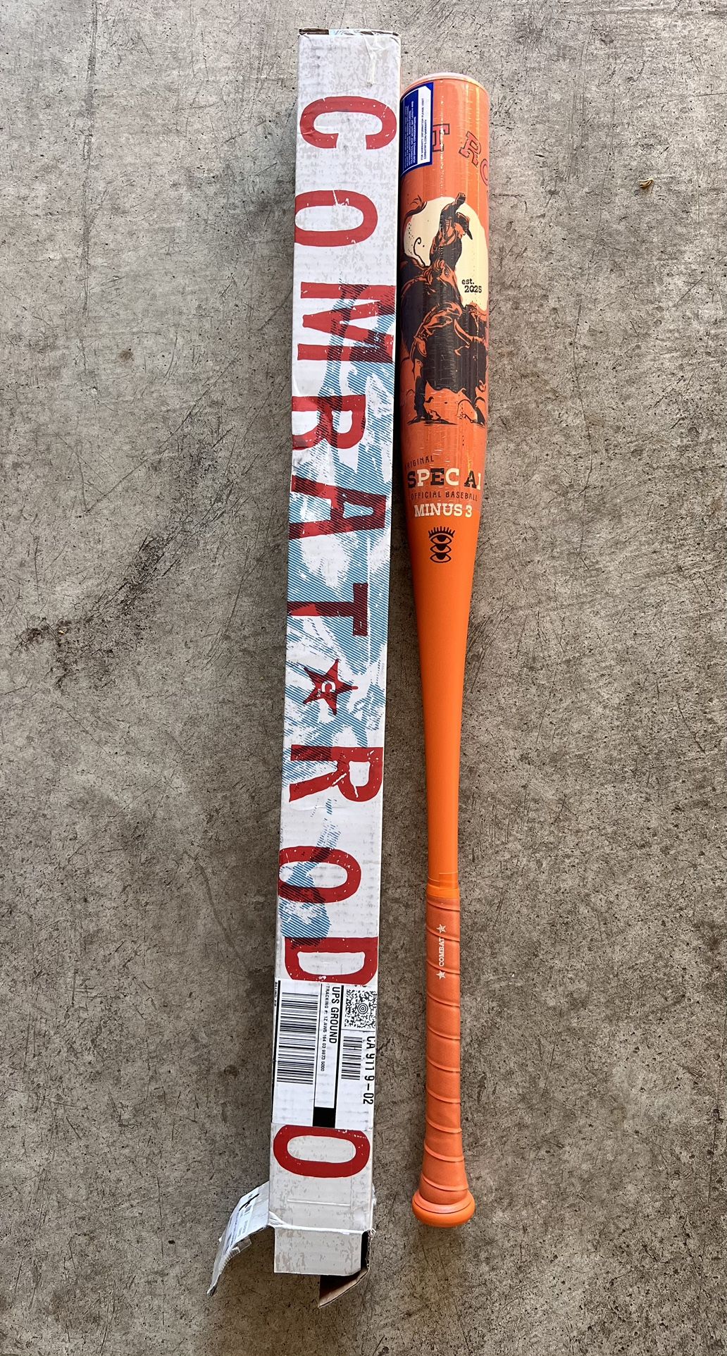 COMBAT MFG "Greatest Show on Dirt" SPEC-A1 Rodeo BBCOR Bat, 33INCH (-3) ✅