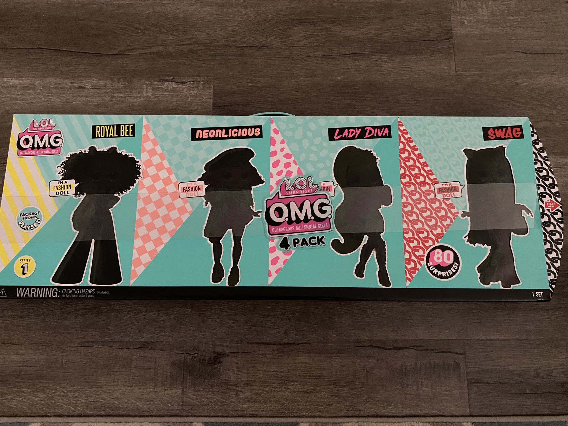 LOL Surprise OMG 4 Pack Fashion Dolls Series 1 Complete Set 80 Surprises ~RARE!