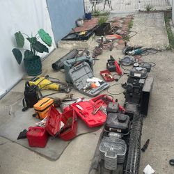 Tools For Heavy Duty Work On Concret O Wood All Are For Sale Gasolin Compresors Are Run