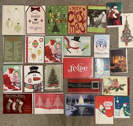 A Variety Of 25 wonderful quality Christmas  Cards! , I took a bunch Of Different Boxes and made Up  bundles! More info under description