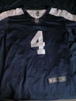 Dak Prescott Dallas Cowboys navy and white alternate jersey