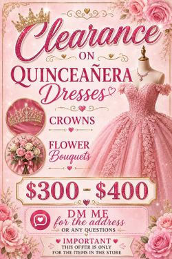 Quinceañera Dress Clearance Sale